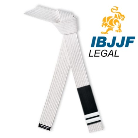 IBJJF Legal Jujitsu Rank Belt with Stripes
