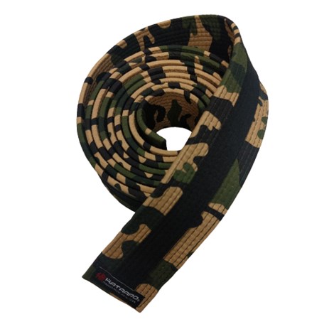 Camouflage Deluxe Rank Belt with Black Stripe (Clearance Item)
