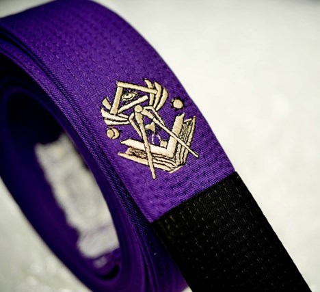 Embroidered Deluxe Jujitsu Rank Belt Kataaro