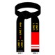 Embroidered Jujitsu BJJ Transition Black Belt