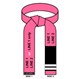 Embroidered Breast Cancer Awareness Jujitsu BJJ Pink Belt