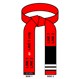 Embroidered Jujitsu BJJ Martial Arts Red Belt