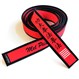 Embroidered Master Red Belt with Black Border and Kajukenbo Chuan Fa
