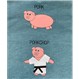 Karate Porkchop Pig Tee Shirt Design