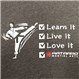 Kataaro Learn Live Love Check List Tee Shirt Logo