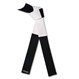 Martial Arts Master Panel Belt White with Black Ends