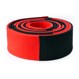 Martial Arts Panel Belt Black with Red Ends Rolled