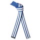 Martial Arts Blue Rank Belt with Double White Stripes