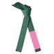 Deluxe Breast Cancer Jujitsu Dark Green Rank Belt Pink Sleeve