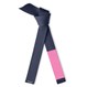 Deluxe Breast Cancer Jujitsu Midnight Blue Rank Belt Pink Sleeve