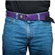 Martial Arts Street Purple Karate Belt on Blue Jeans