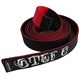 Embroidered Red Black Jujitsu BJJ Progressive Grappling Weave Belt