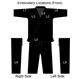 Embroidered Black Aluna Brazilian Jujitsu Uniform Graphic - Front