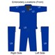 Embroidered Blue Aluna Brazilian Jujitsu Uniform Graphic - Front