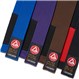 Gracie Barra x Kataaro Jiujitsu Belts, including blue, purple, brown, and black