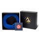 Gracie Barra x Kataaro Jiujitsu Blue Color Belt Bundle, including authentication card and gift box with rolled up blue belt